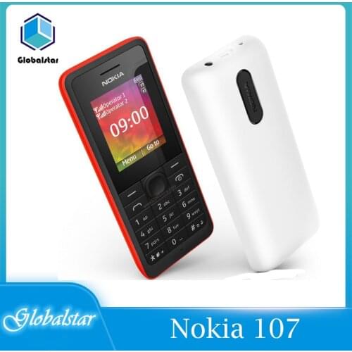 Nokia 107 Refurbished Original Nokia 107 FM Radio Dual SIM Cards Good Quality Unlocked Mobile Phone