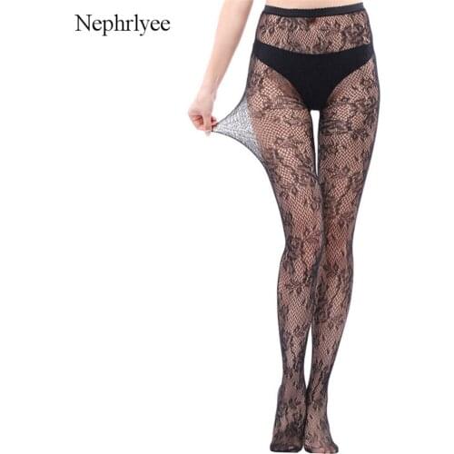 2021 New Arrival Tights Women Pantyhose Sexy Mesh Tights Without Panties Flrol Pattern For Girls Fishnet Stockings 3010