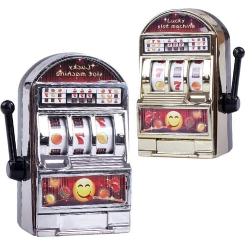 Educational Toys for Children 1pc Lucky Jackpot Mini Slot Machine Antistress Games Birthday Gifts Kids Safe Machine Bank Replica