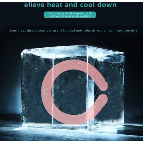 Neck Cooling Ring Summer Heatstroke Prevention Ice Cushion Tube Camping Kamp Malzemeleri Outdoor Camping Ice Cushion Pillow