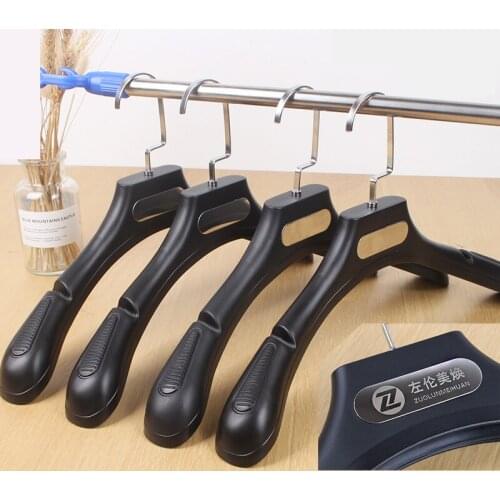 Sainwin 10pcs/lot 40cm Adult plastic clothes store hangers dedicated the wedding dress hanger Trouser clip rack