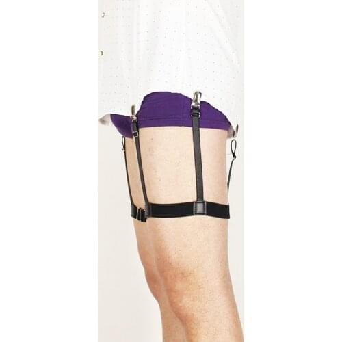 Mens Shirt Stays Holder Gentleman Leg Suspenders Shirt Braces Elastic Uniform Nylon Business Suspenders Shirt Garters For Men