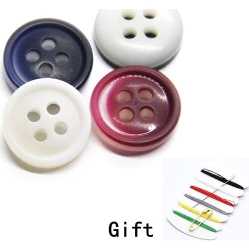 9/10/11mm High-end Sewing Moon Shirt Buttons For Clothing Red Multicolor Decorative 4 Holes Handmade DIY Accessories Wholesale