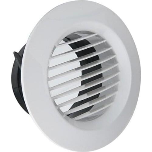 5 Size Adjustable Round Air Ventilation Cover Round Ducting Ceiling Wall Hole Abs Air Vent Grille Louver Kitchen Bath Air Outlet