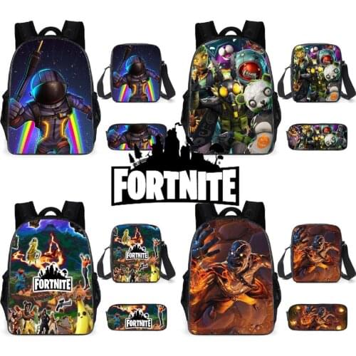 FORTNITE Battle Royale Backpack Victory Childrens 3D Cartoon Schoolbag For Primary School Comfortable Laptop Backpack Unisex