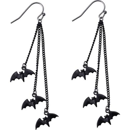 Funny Halloween Bat Earrings Insect Bat Drop Earrings Punk Personality Jewelry Drop Earrings For Women Earrings Gift for Femmale