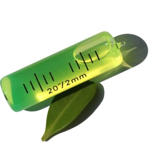 High Quality Glass Tube Level Bubble Spirit Bubble Level Vials Size 11.5*38mm Accuracy 20"/2mm