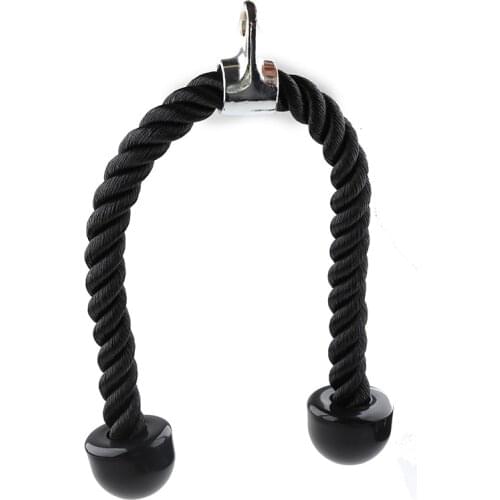 Handle Training Rope Pull Down Ropes For Triceps Strength Enhancement Black Fitness Equipment Gym Training Lever