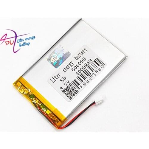 XHR-2P 2.45 2.54 4000mAh with 3A protection plate with the plug 606090 3.7V lithium polymer battery charging treasure