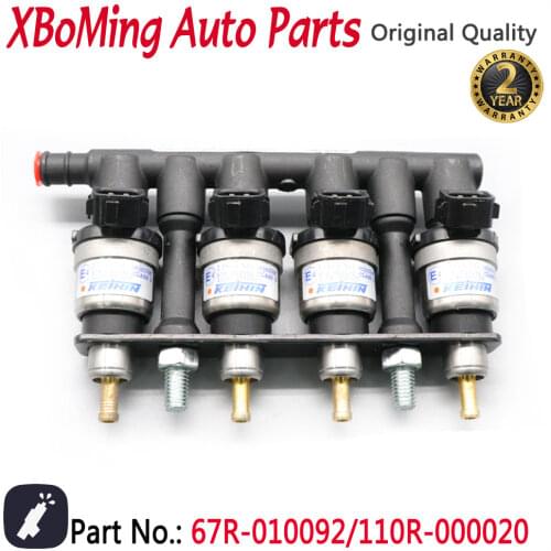 Original New Car Fuel Injectors Nozzle 67R-010092 110R-000020 Fit For LPG/CNG Class 2 110R000020 67R010092 1set (4 In 1)