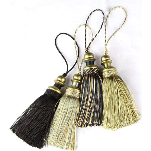 1PC Hanging Rope Silk Tassels Fringe Sewing Tassel Trim Key Tassels For DIY Embellish Curtain Accessories