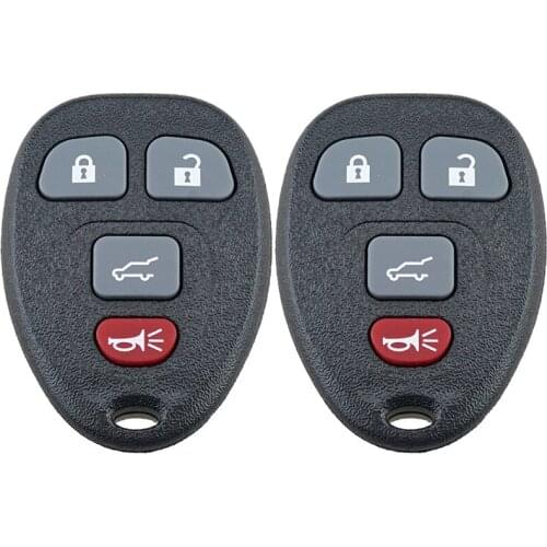2pcs 315Mhz 3+1 Buttons Black Car Remote Key Fob OUC60270 OUC60221 Fit for Chevy Silverado Traverse Avalanche Equinox Express