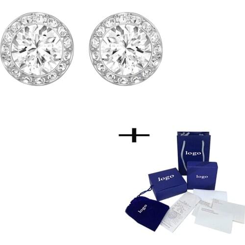 2021 new elegant woman pierces white earrings to get married Jewelry Symbolizes Immaculate Love