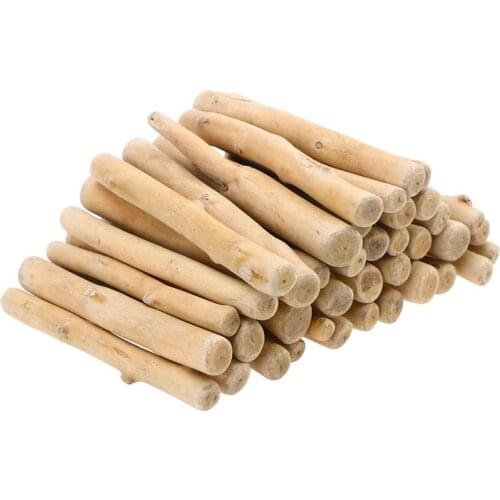 250g/ Pack 10cm Wood Natural Driftwood Antiseptic Wood Rod DIY Art Craft Bar Wood Plant Decoration Ornament A3