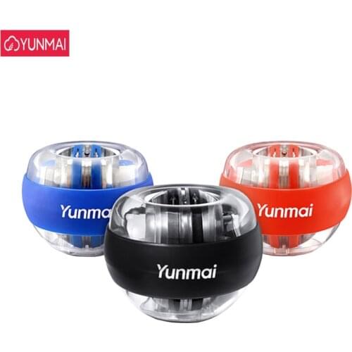 3 Colors Original Yunmai Wrist Ball Trainer LED Gyroball Essential Spinner Gyroscopic Forearm Exerciser Gyro Ball Decompression