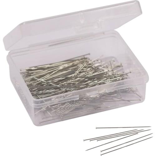 300Pcs Stainless Steel Sewing Pins Fine Satin Straight Pin Dressmaker Pins Tailor Fabric Craft for Jewelry Making Sewing Tools
