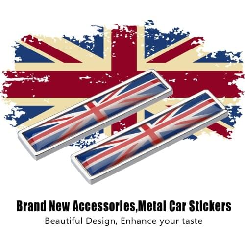 Car Styling Door Side Sticker for The UK Flag Logo Badge Emblem Decals for Subaru Land Rover Mitsubishi Mazda Opel BMW Maserati