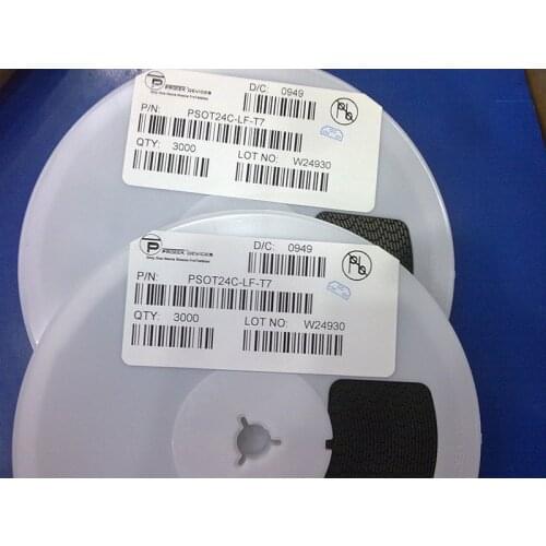 Free shipping PSOT24C-LF-T7 PSOT24C mark 24C SOT23-3 new original IC electronics transistores
