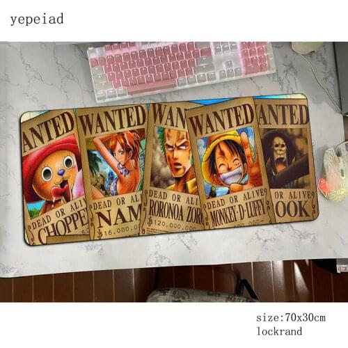 One Piece mats 700x400x4mm xl gaming mouse pad big keyboard mousepad 3d notebook gamer accessories padmouse mat