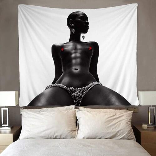 Black Art African American Sexy Women Tapestries Hippie Art Wall Hanging