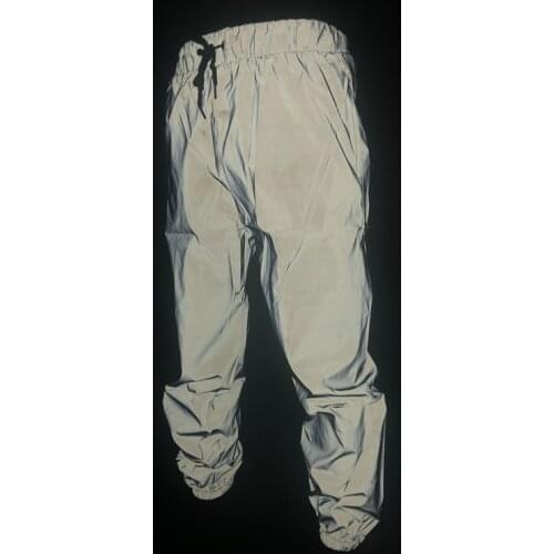 Men Night full reflective Dance joggers casual Pants Harajuku Streetwear Hip Hop Elastic waist waterproof sweatpants Trousers