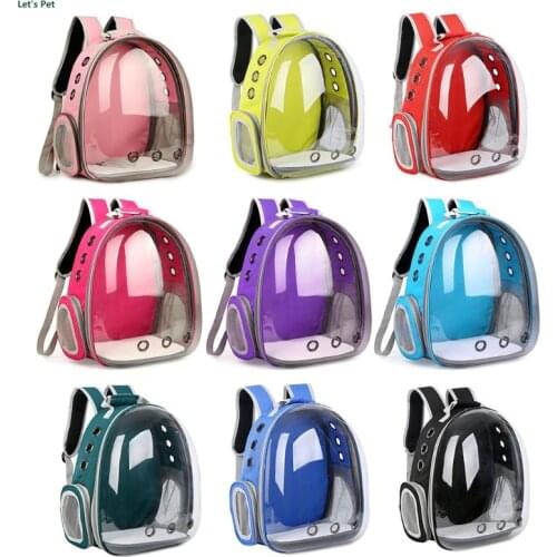 Breathable Transparent Capsule Pet Cat Puppy Travel Space Backpack Carrier Bag