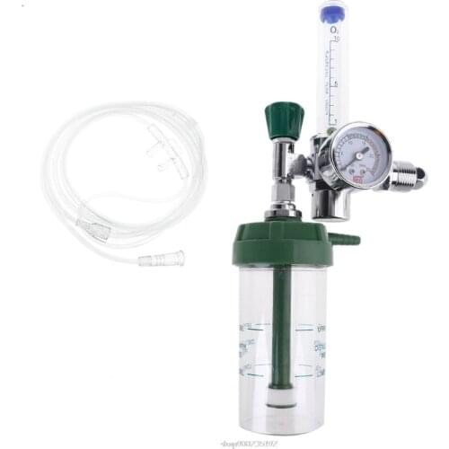 G5/8 CGA540 Oxygen Pressure Regulator O2 Pressure Reducing Valve Flow Meter for Oxygen Inhaler Gas Regulator CGA-540 N09 20