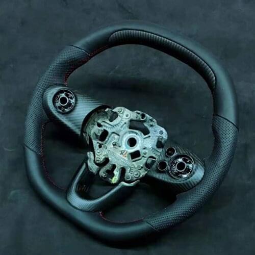 Cuatomized Carbon Fiber Steering Wheel Alcantara Leather Replacement For Mini CountryMan ClubMan 2012-2020