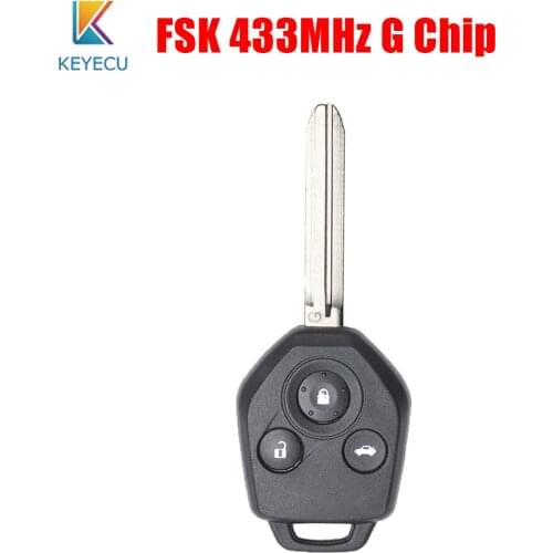 KEYECU Remote Car Key Fob 3 Buttons FSK 433MHz G Chip for Subaru Forester Impreza 2015 2016 2017