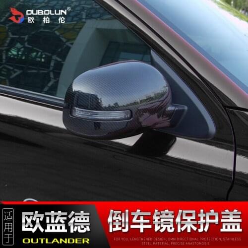 ABS Chrome Mirror Cover Rearview Side Mirror Cap For Mitsubishi Outlander 2013-2019