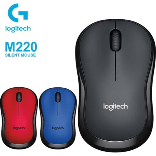 Logitech M220 Wireless Silent Mouse with 2.4GHz High-Quality Optical Ergonomic PC Gaming Mouse QUIET MARK Certification