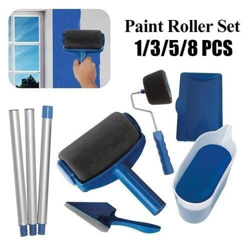 1/3/5/8PCS Wall Decorate Painting Roller Brush Set Paint Runner Pro Brush Kit Multifunctional House Paint Rollers Runner Tools