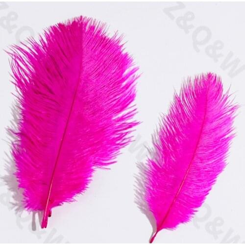 Natural and beautiful 15-20CM (6--8 inches) ostrich feather dyed plum red 10-100PCS DIY craft jewelry costume party decoration