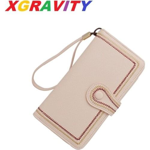 2021 New Fashion Long Purses Zipper& Hasp Women Fashion Clutches Bag Elegant Leisure Woman Coin Purses ID Card Holder Wallets
