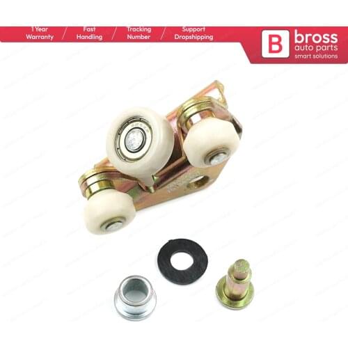 Bross BDP26 Rear Sliding Door Bottom/Upper Roller Guide For T4 & T4 Syncro: 701843406A or 701843405A; fits left and right sliding