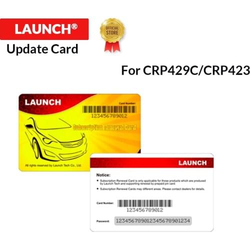 LAUNCH Pin card software update card support for X431 CRP429C / X431 CRP423 / CRP909 / CRP909E / CRP909X