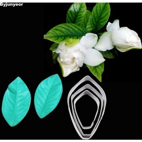 Gardenia Flower Veiner Flower Veiners Silicone Molds Fondant Sugarcraft Gumpaste Clay Water Paper Cake Decorating Tools CS248