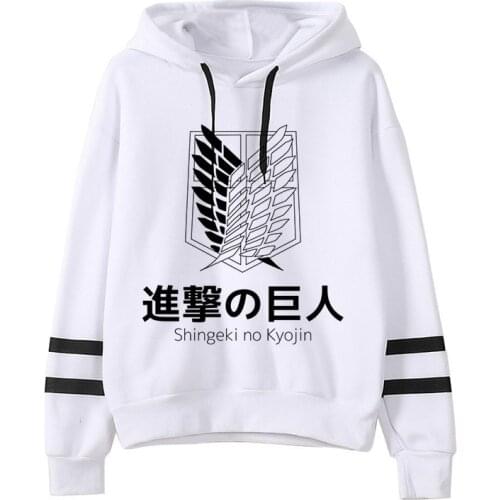 Shingeki No Kyojin Attack on Titan Funny Cartoon Streetwear Hoodies Men Cool Japanese Anime Manga Sweatshirt Graphic Hoody Male