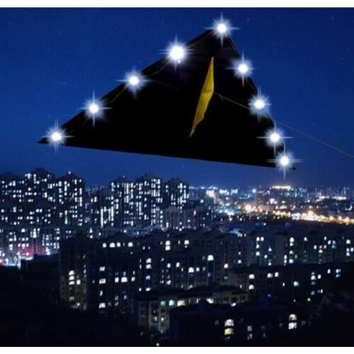 Outdoor Fun Sports 2015 New 2m Power Trangle LED Kite With Handle And Line Good Flying