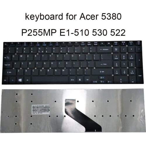 US computer Keyboard for Acer Aspire 5380 E1-510 530 522 E1-532 P255MP replacement keyboards English ORG MP-10K33US-920W MP-10K3