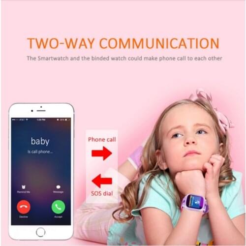 DS18 Waterproof IP67 children smart positioning watch GPS anti - lost phone