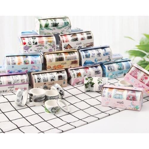 Zephyr Cherry Blossoms Series Washi Paper Tape Set Beautiful Antiquity Scrapbook Decoration Stickers