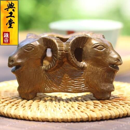 Iron kettle teapot lid rack pot cover tea favorite tea Road Accessories three sheep Kai Tai cover