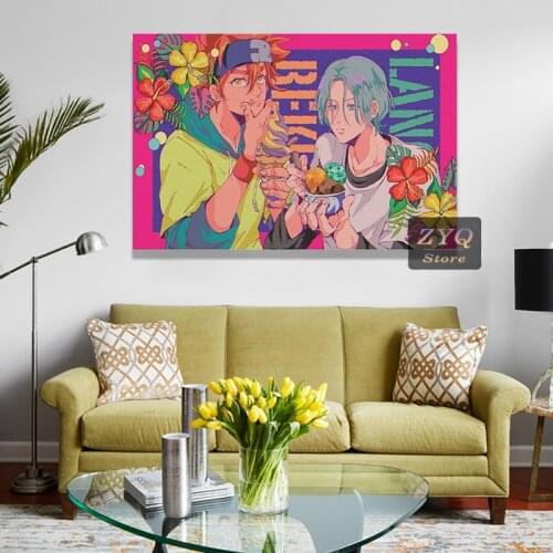 ZYQ Anime Posters Sk8 The Infinity Reki And Langa Poster Decorative Painting Canvas Wall Art Living Room Posters Bedroom Paintin