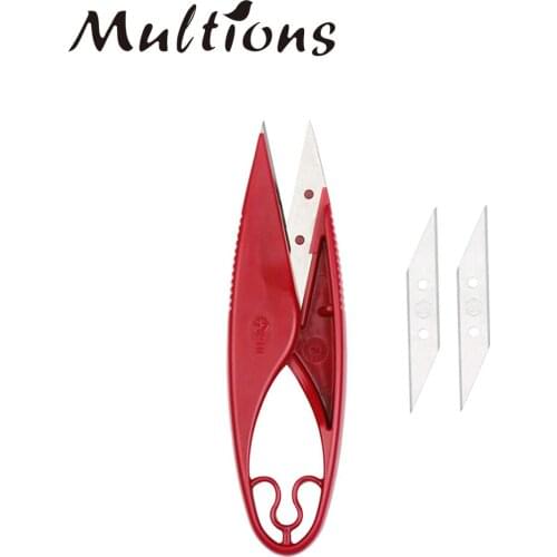 1pcs Sewing Scissors Yarn Thread Cutter Stainless Steel Blade Mini Small Snips With 2pcs Replaceable blade Sewing Accessories