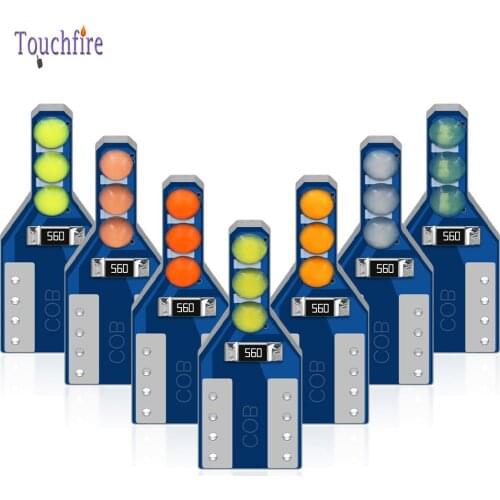 10pcs T10 W5W Led Bulb 2016 SMD COB 6LED Chips Car Interior Reading Dome Lamp Auto Wedge Turn Side Bulbs License Light 12V