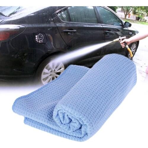 Large Microfiber Car Washing Towel Super Absorbent Cloth Premium Waffle Weave