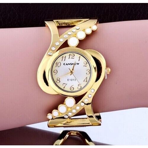 New Design Women Bangle Wristwatch Quartz Crystal Luxury Relojes Rhinestone Fashion Female Watches Hot Sale Eleagnt Mujer Watch