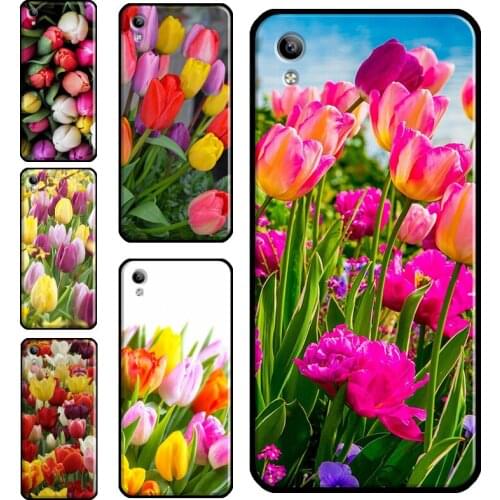 Tulip Flower Colorful Case For Vivo V17 Neo S1 Y1S Y12 Y17 Y20 Y30 Y50 Y70 Y91C V11i Y11 2019 V20 SE Back Cover