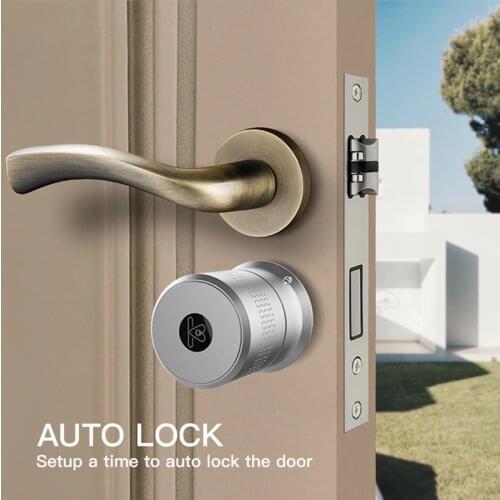 Tuya Lock Cylinder Bluetooth Mechanical Key Smart Door Lock APP Remote Control Cylinder Security Anti-Theft Door Lock For Home